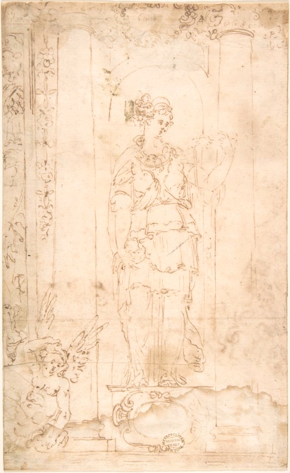 Allegory or Goddess (Juno?) MET DP801929