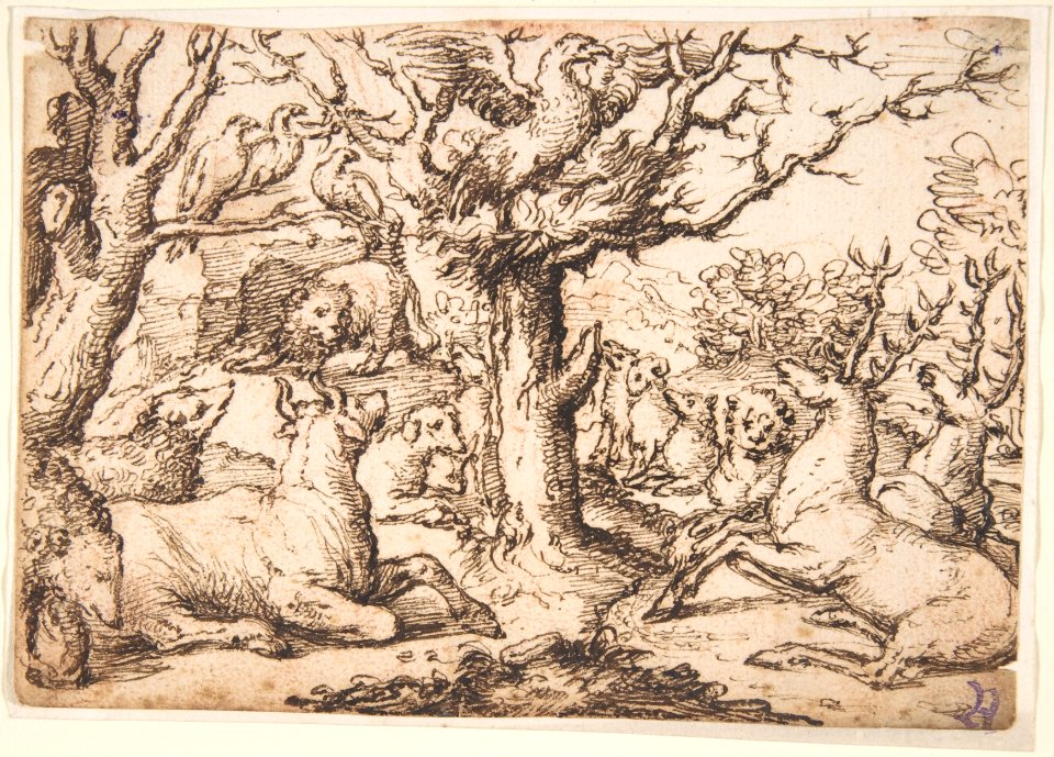 An Eagle Preaching to the Animals MET DP801206