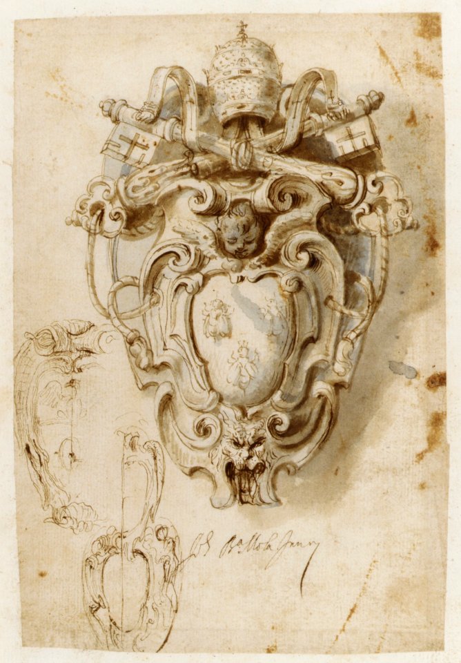 Album Containing Architectural, Ornament, and Figure Drawings. MET DR236