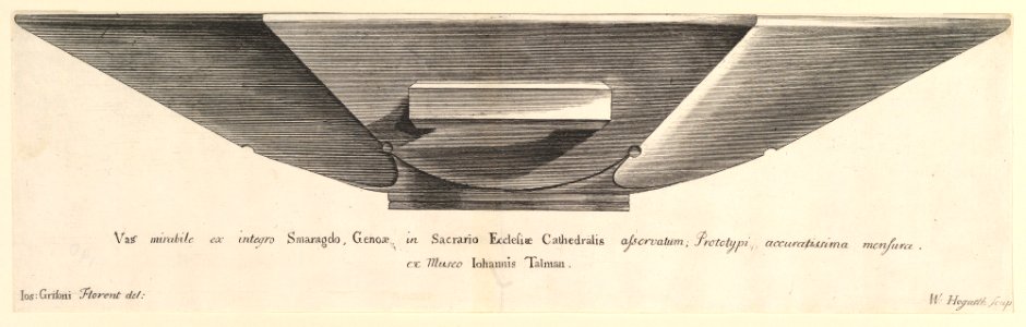 An Emerald Vessel (Aubry de La Mottraye's "Travels throughout Europe, Asia and into Part of Africa...," London, 1724, vol. I, plate 5) MET DP824507