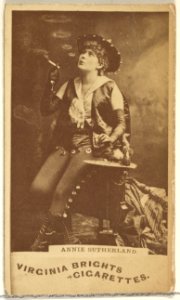 Annie Sutherland, from the Actors and Actresses series (N45, Type 1) for Virginia Brights Cigarettes MET DP830045