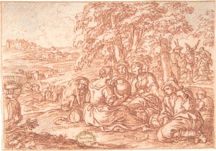 August (one of a series representing the labors of the months) MET DP803101