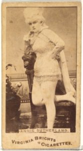 Annie Sutherland, from the Actors and Actresses series (N45, Type 1) for Virginia Brights Cigarettes MET DP830046