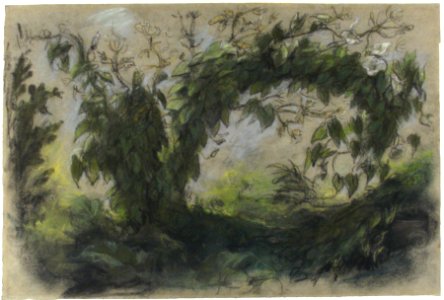 Arch of Morning Glories, study for " A Basket of Flowers" MET 67.187.4