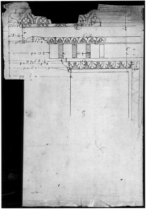Arch of Septimius Severus, ornamental cornice and pilaster (recto) Arch of Septimius Severus, cornice with ornamental frame moulding (verso) MET sf68 769 12v-MM43631