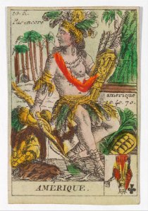 Amerique from Playing Cards (for Quartets) 'Costumes des Peuples Étrangers' MET DP274072