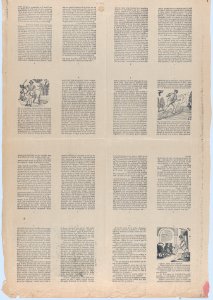 An uncut sheet printed on both sides with pages from 'Perucho el Valeroso' and 'Perlina la encantadora' MET DP873192
