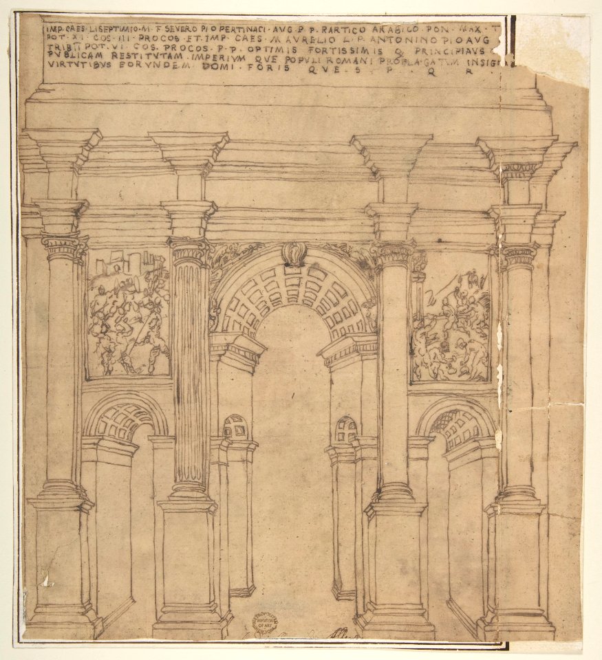 Arch of Septimius Severus, Rome MET DP810914