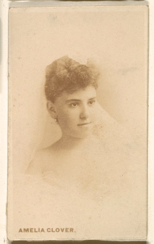 Amelia Glover, from the Actresses series (N246), Type 1, issued by Kinney Brothers to promote Sporting Extra Cigarettes MET DP859996