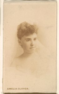 Amelia Glover, from the Actresses series (N246), Type 1, issued by Kinney Brothers to promote Sporting Extra Cigarettes MET DP859996