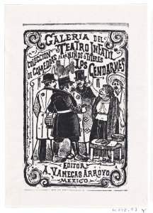 An old female vendor talking to a group of gentlemen, illustration for 'Los Cendarmes,' edited by Antonio Vanegas Arroyo MET DP869501
