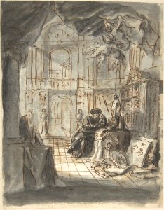 An Oriental Astronomer in His Study MET DP804005