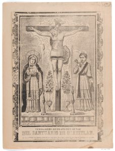 An indulgence with an image of Our Lord of Chalma MET DP867946