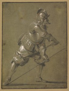 An Infantryman Drawing his Sword MET DP820356