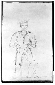 Album de Marine- Sketchbook of 48 folios containing 17 watercolors and 27 black chalk and graphite sketches MET 260900