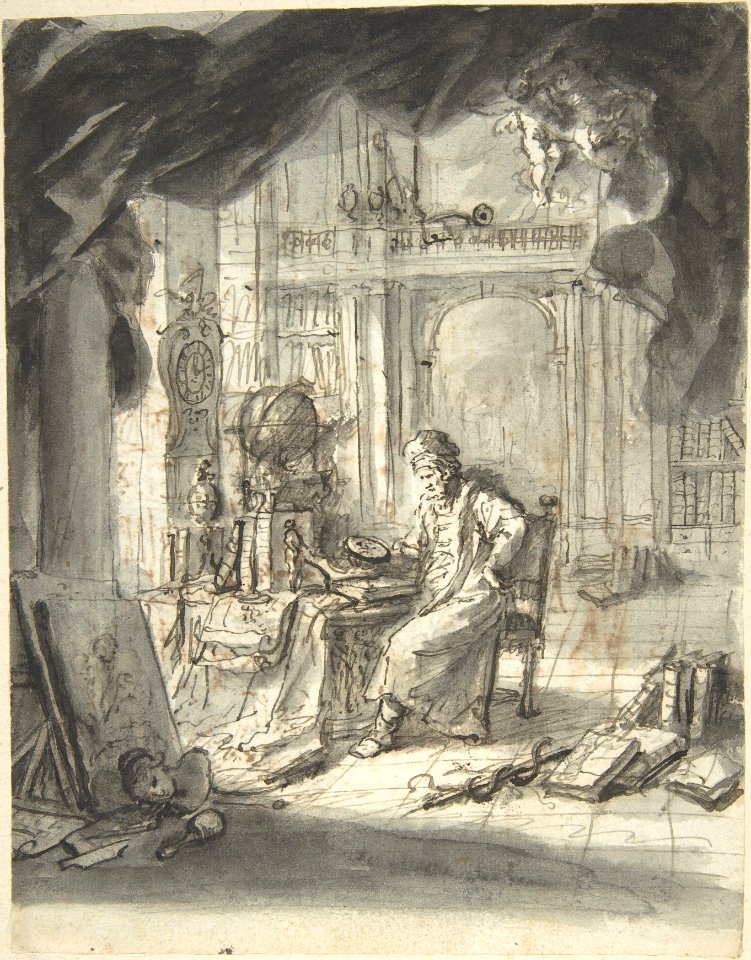 An Oriental Astronomer in His Study MET DP804004