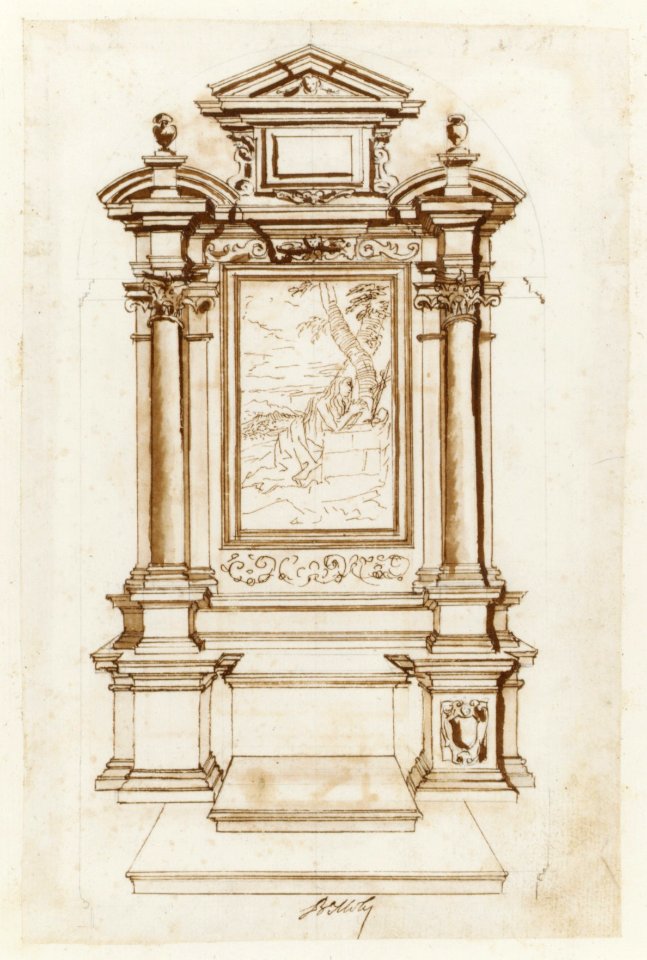 Album Containing Architectural, Ornament, and Figure Drawings. MET DR256