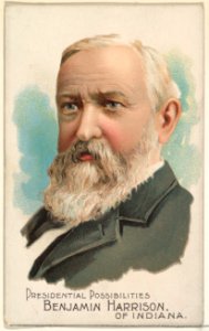 Benjamin Harrison of Indiana, from the Presidential Possibilities series (N124) issued by Duke Sons & Co. to promote Honest Long Cut Tobacco MET DPB873722