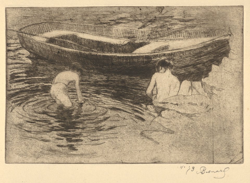 Bathing at Talloires (Bagnade à Taillores) (The Swim) MET DP834430