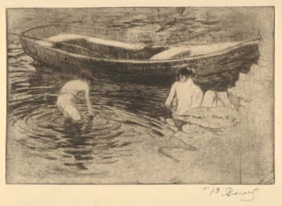 Bathing at Talloires (Bagnade à Taillores) (The Swim) MET DP834430
