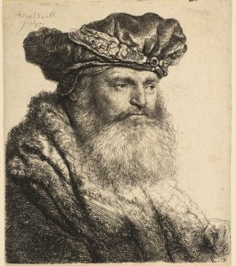 Bearded Man in a Velvet Cap with a Jewel Clasp MET DP814545
