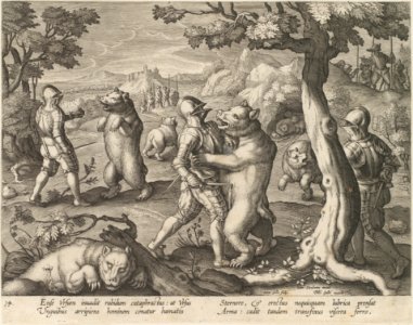 Bear Hunt, from the series Venationes Ferarum, Avium, Piscium... MET DP115478