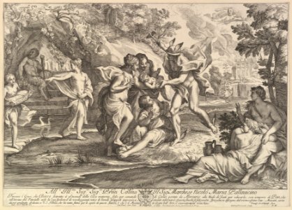 Bacchus as a child given by Mercury to the care of the Nymphs MET DP822774