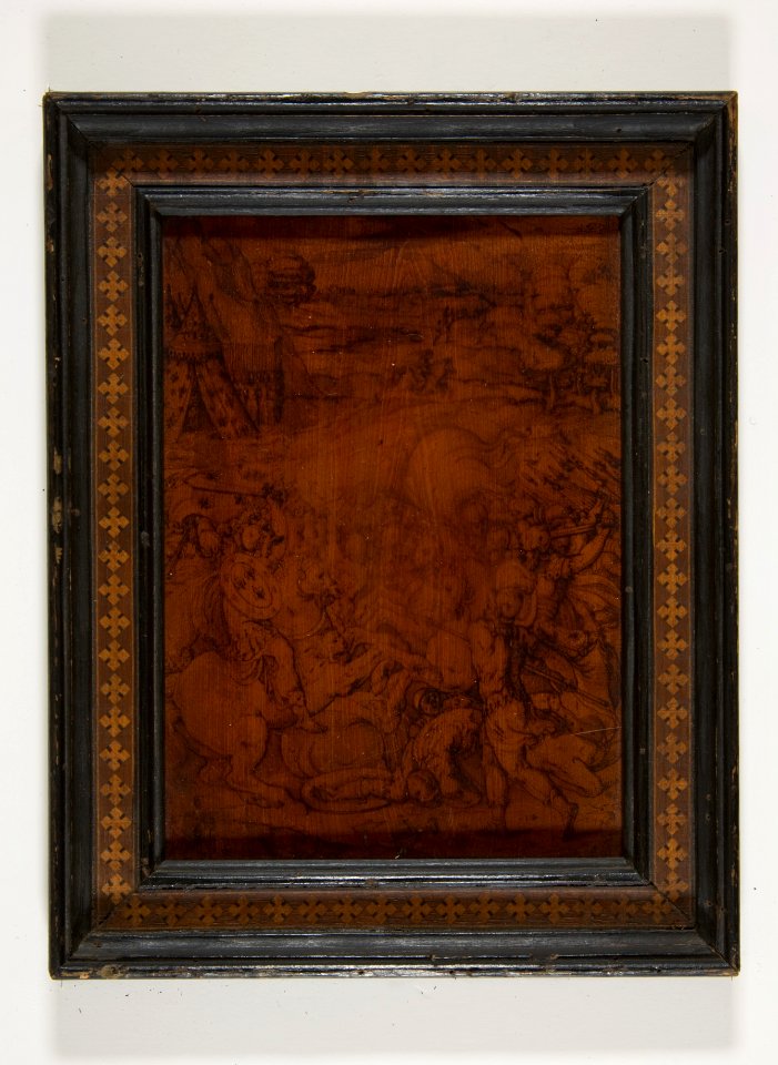 Battle Scene with the Emblems of the Farnese Family. MET DP812355