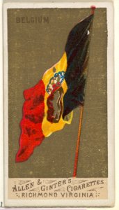 Belgium, from Flags of All Nations, Series 1 (N9) for Allen & Ginter Cigarettes Brands MET DP831957