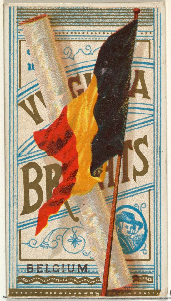 Belgium, from Flags of All Nations, Series 1 (N9) for Allen & Ginter Cigarettes Brands MET DP841328
