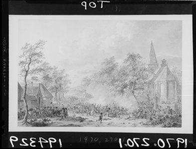 Battle Scene with Church at left MET 194329