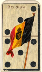 Belgium, from the National Flag on Domino series (T177) issued by Kinney Brothers to promote Sweet Caporal Cigarettes MET DP842620