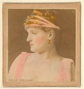 Belle Urquhart, from the Actresses series (N246), Type 2, issued by Kinney Brothers to promote Sporting Extra Cigarettes MET DP860093