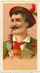 Bavarian Hunter, printer's sample from World's Smokers series (N33) for Allen & Ginter Cigarettes MET DP838624