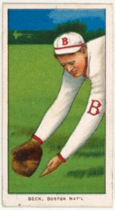 Beck, Boston, National League, from the White Border series (T206) for the American Tobacco Company MET DP843257