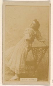 Belle Martin, from the Actresses series (N245) issued by Kinney Brothers to promote Sweet Caporal Cigarettes MET DP859068