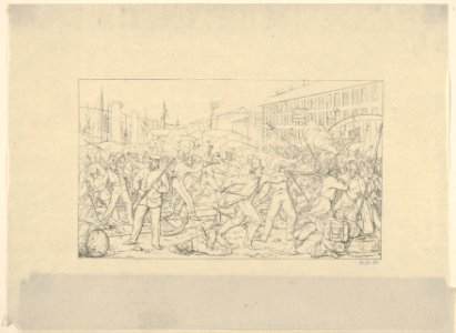 Battle in Baltimore, April 19, 1861 (from Confederate War Etchings) MET DP831321