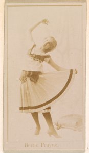 Bertie Pruyne, from the Actresses series (N245) issued by Kinney Brothers to promote Sweet Caporal Cigarettes MET DP859339