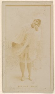 Bertina Leslie, from the Actresses series (N245) issued by Kinney Brothers to promote Sweet Caporal Cigarettes MET DP858966