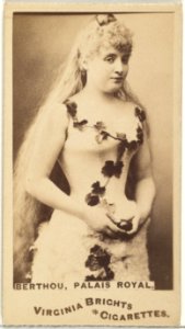 Berthou, Palais Royal, from the Actors and Actresses series (N45, Type 1) for Virginia Brights Cigarettes MET DP828899