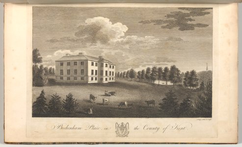 Beckenham Place in the County of Kent, from Edward Hasted's, The History and Topographical Survey of the County of Kent, vols. 1-3 MET DP-12696-039