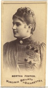 Bertha Foster, from the Actors and Actresses series (N45, Type 1) for Virginia Brights Cigarettes MET DP829599