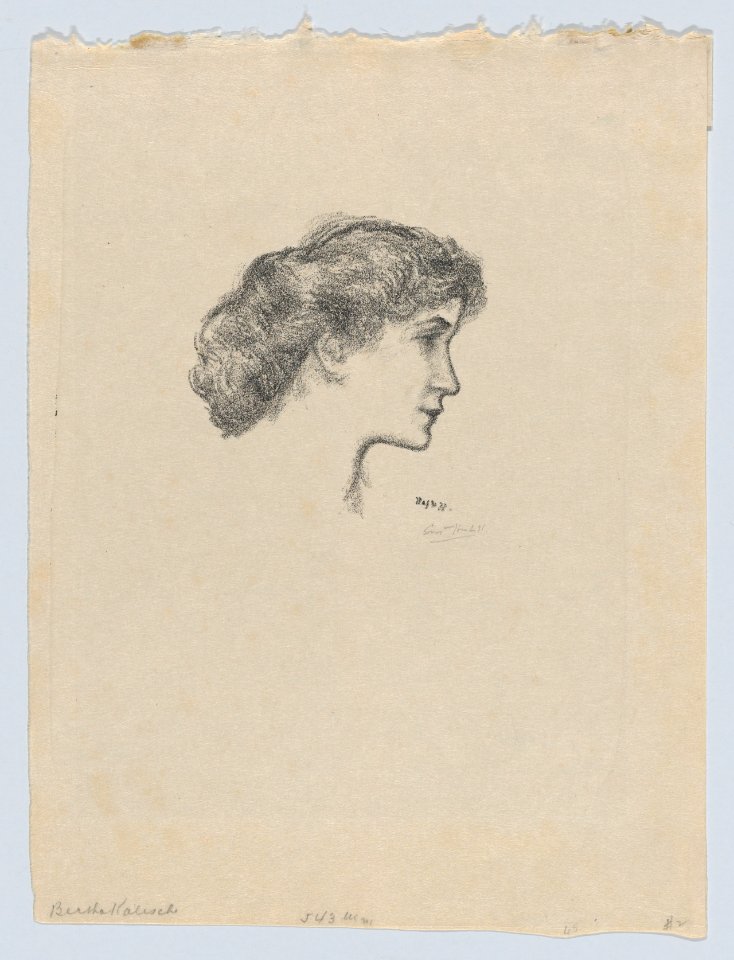 Bertha Kalis (study for poster) MET DP873077