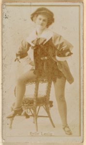 Belle Leslie, from the Actresses series (N245) issued by Kinney Brothers to promote Sweet Caporal Cigarettes MET DP858964