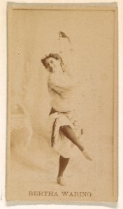 Bertha Waring, from the Actresses series (N245) issued by Kinney Brothers to promote Sweet Caporal Cigarettes MET DP859837