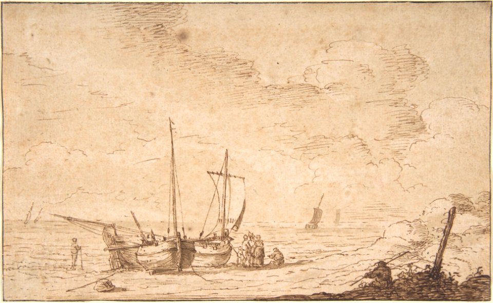 Beach Scene with Boats MET DP800558