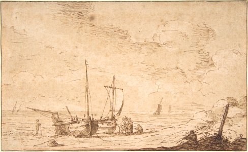 Beach Scene with Boats MET DP800558