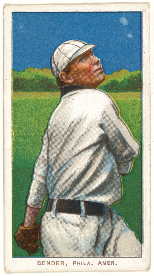 Bender, Philadelphia, American League, from the White Border series (T206) for the American Tobacco Company MET DP845125