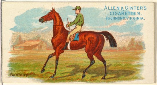 Banburg, from The World's Racers series (N32) for Allen & Ginter Cigarettes MET DP838565
