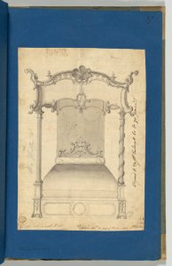Bed, in Chippendale Drawings, Vol. I MET DP-14278-032